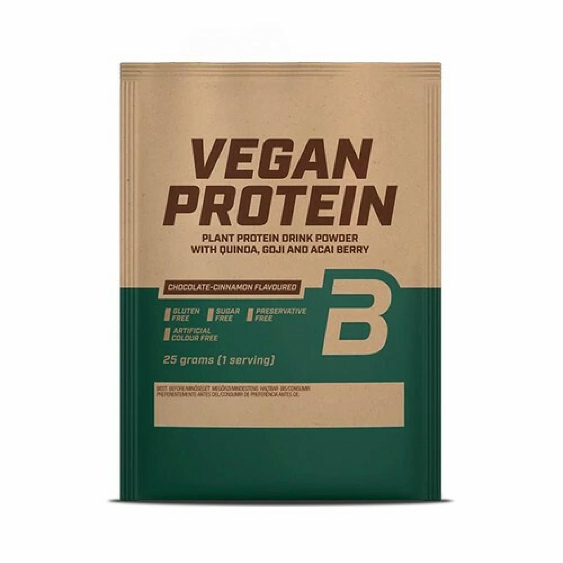 Förpackning med 50 veganska proteinpåsar Biotech USA - Chocolat-cannelle - 25g