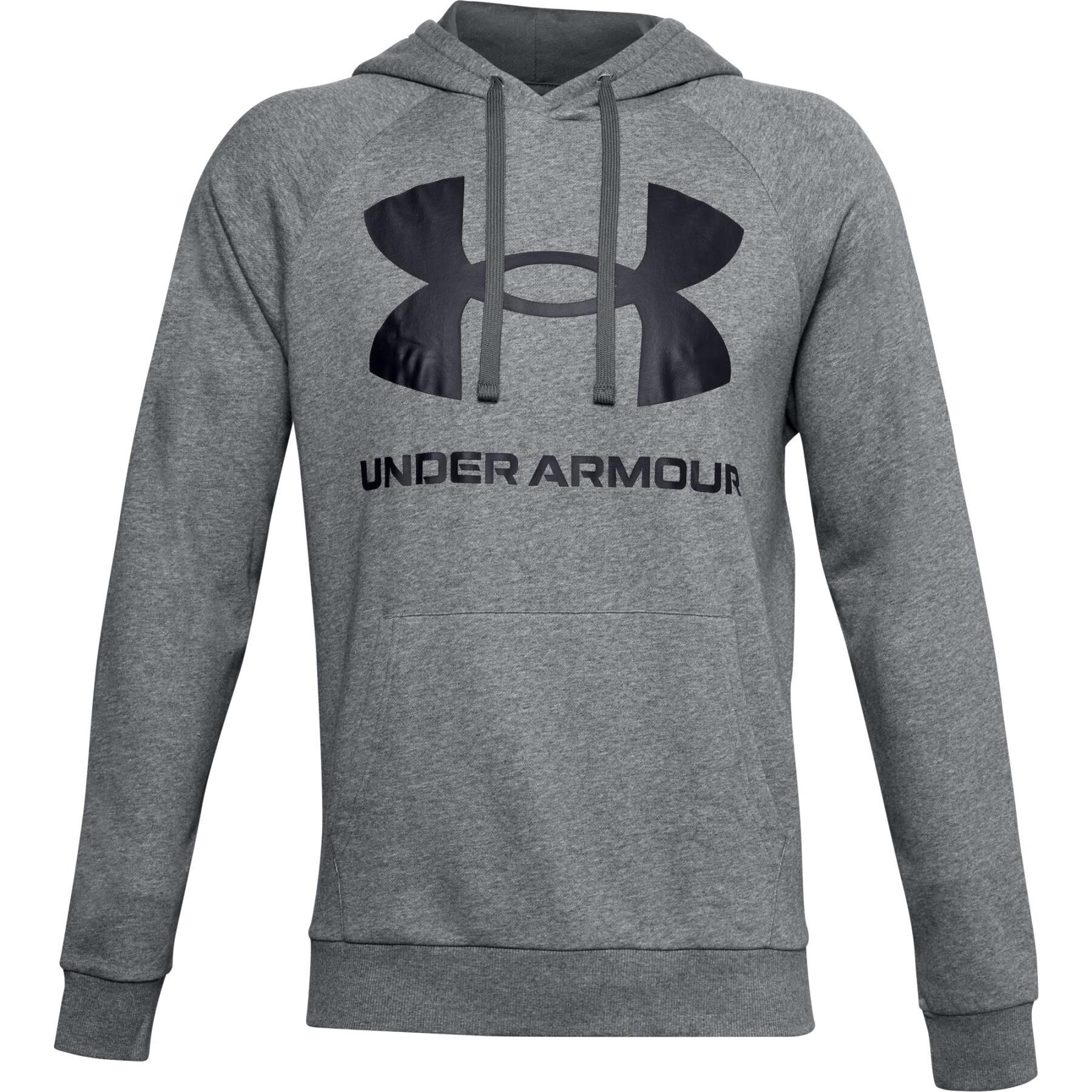 Sweatshirt med huva Under Armour Rival Fleece Big Logo