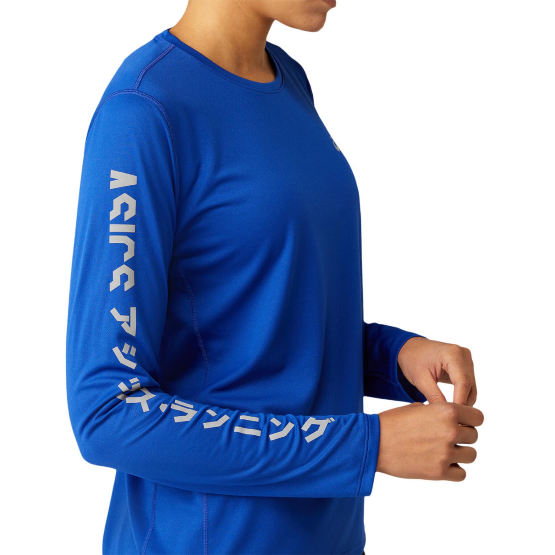 Långärmad T-shirt för kvinnor Asics Katakana lite-show