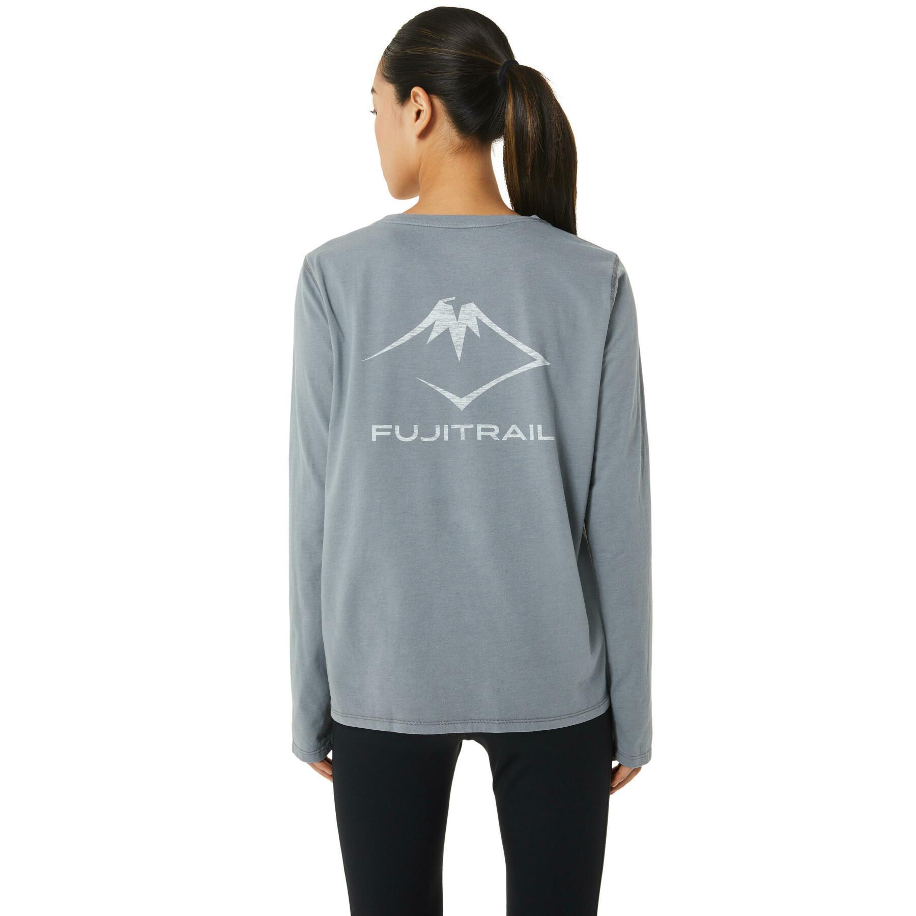 Långärmad T-shirt för kvinnor Asics Fuji Trail Tea lite-show