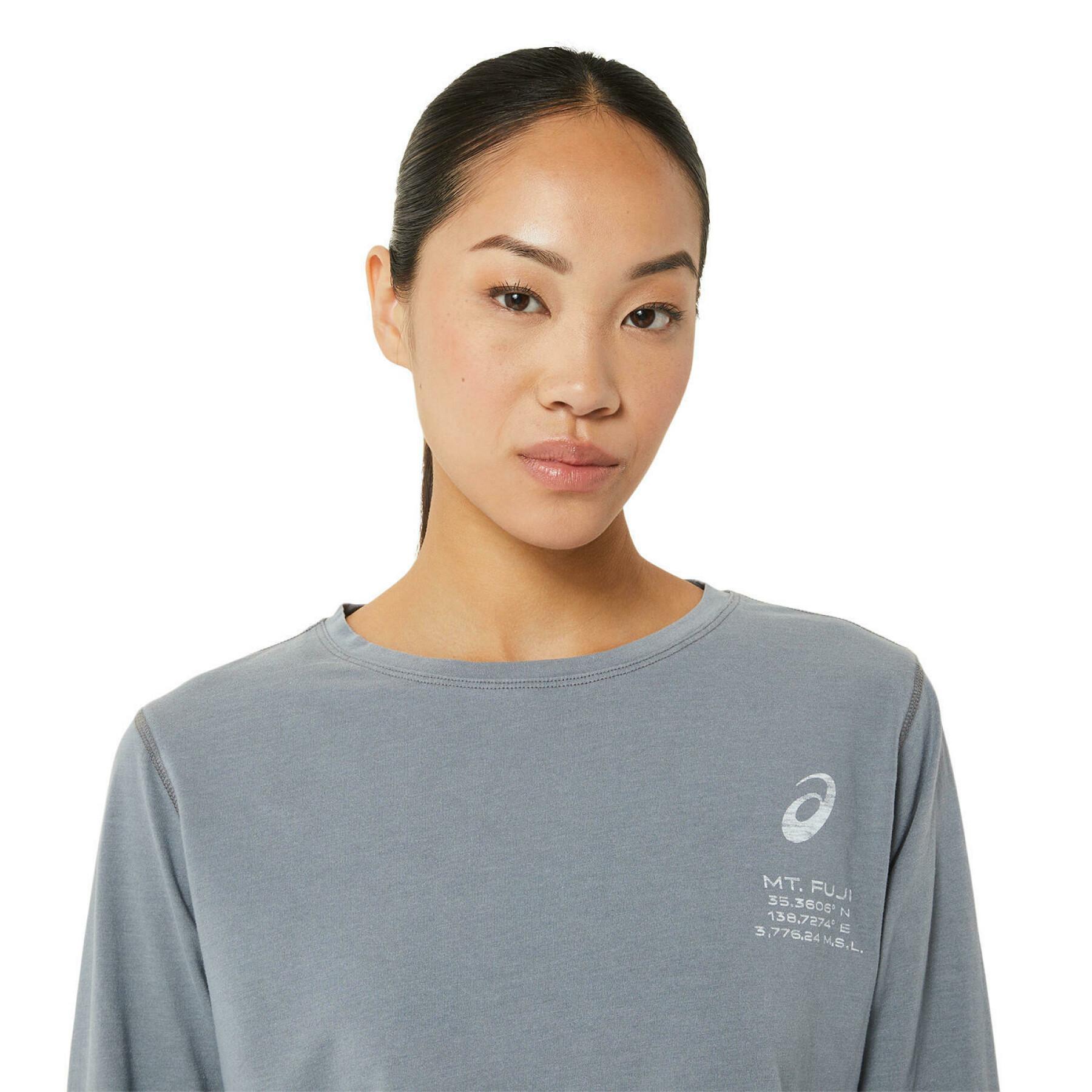 Långärmad T-shirt för kvinnor Asics Fuji Trail Tea lite-show
