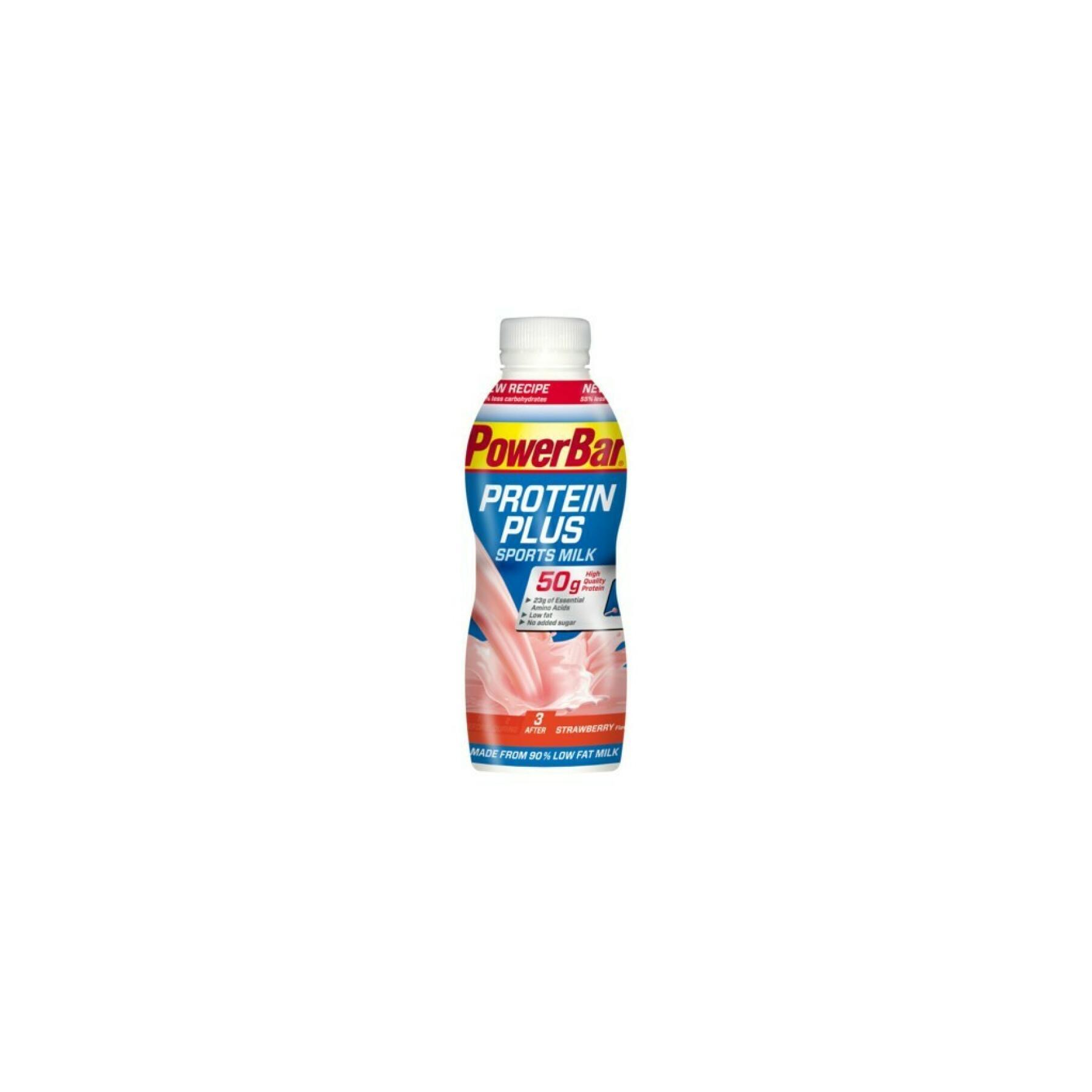 Dryck PowerBar ProteinPlus Sports Milk RTD - Strawberry (12 X500ml)