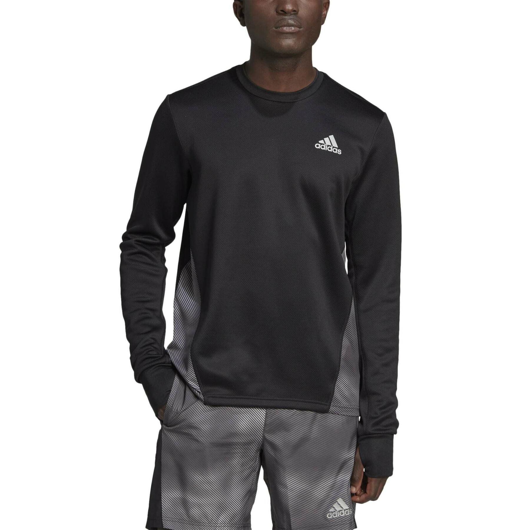 Sweatshirt med färgblock adidas Own the Run