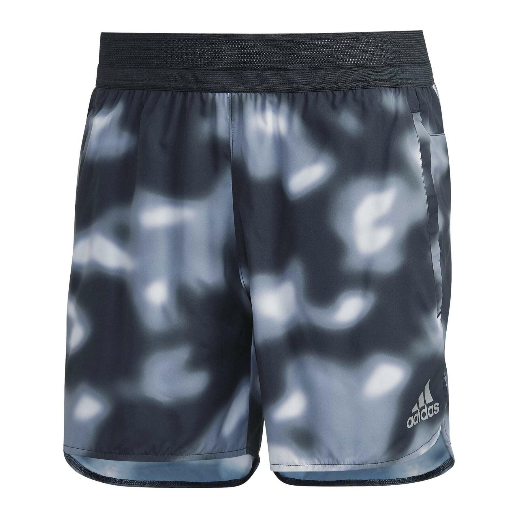 Grafiska aop-shorts med logotyp adidas Run icons
