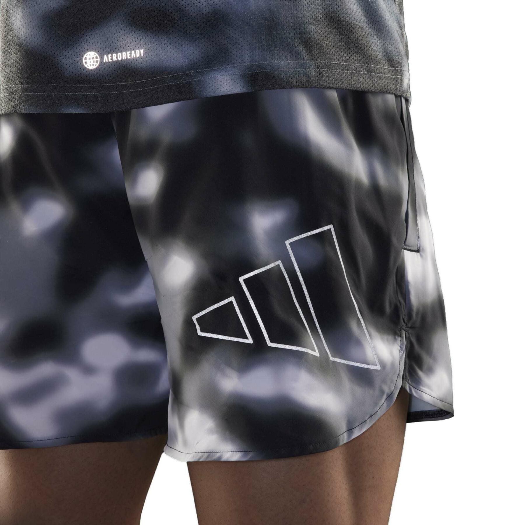 Grafiska aop-shorts med logotyp adidas Run icons