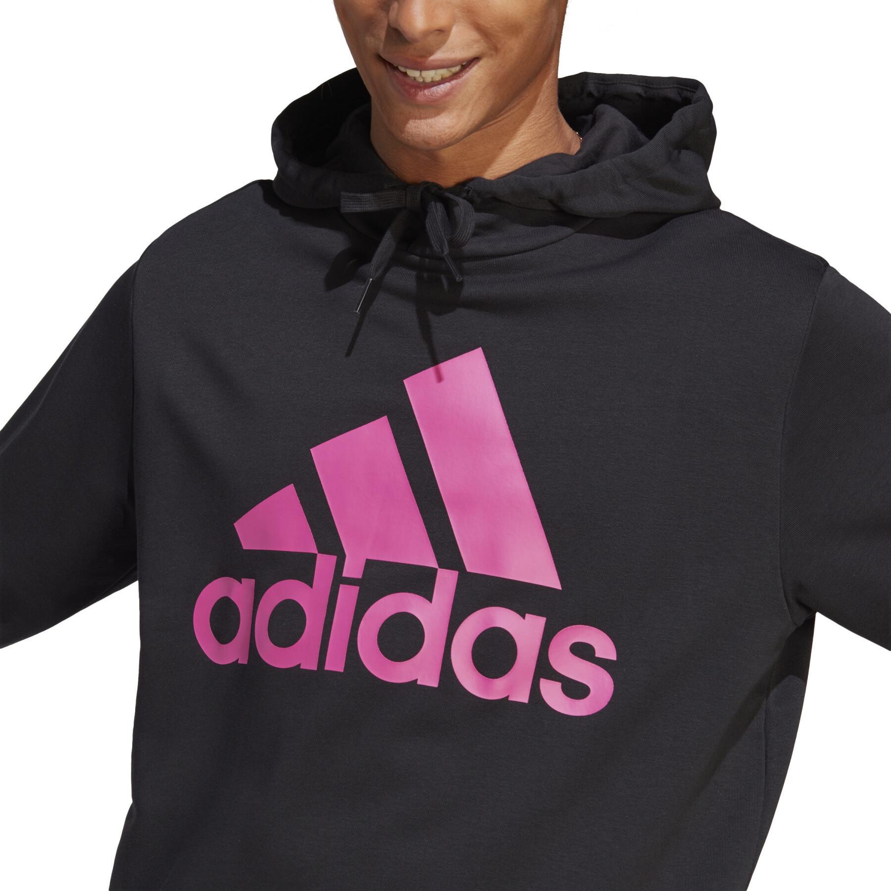 Träningsoverall i fleece med stor logotyp adidas