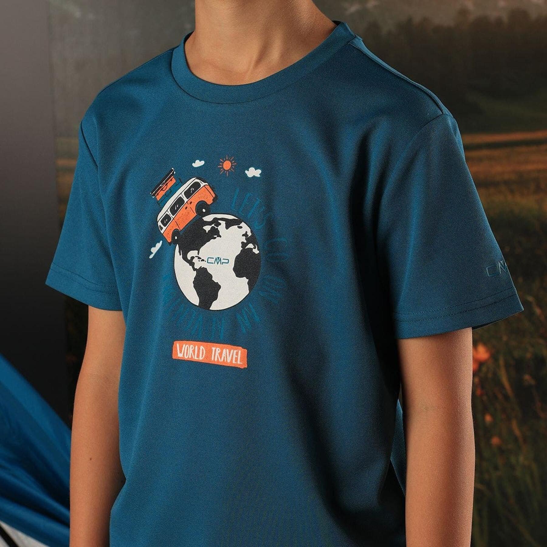 T-shirt med färgblock för barn CMP