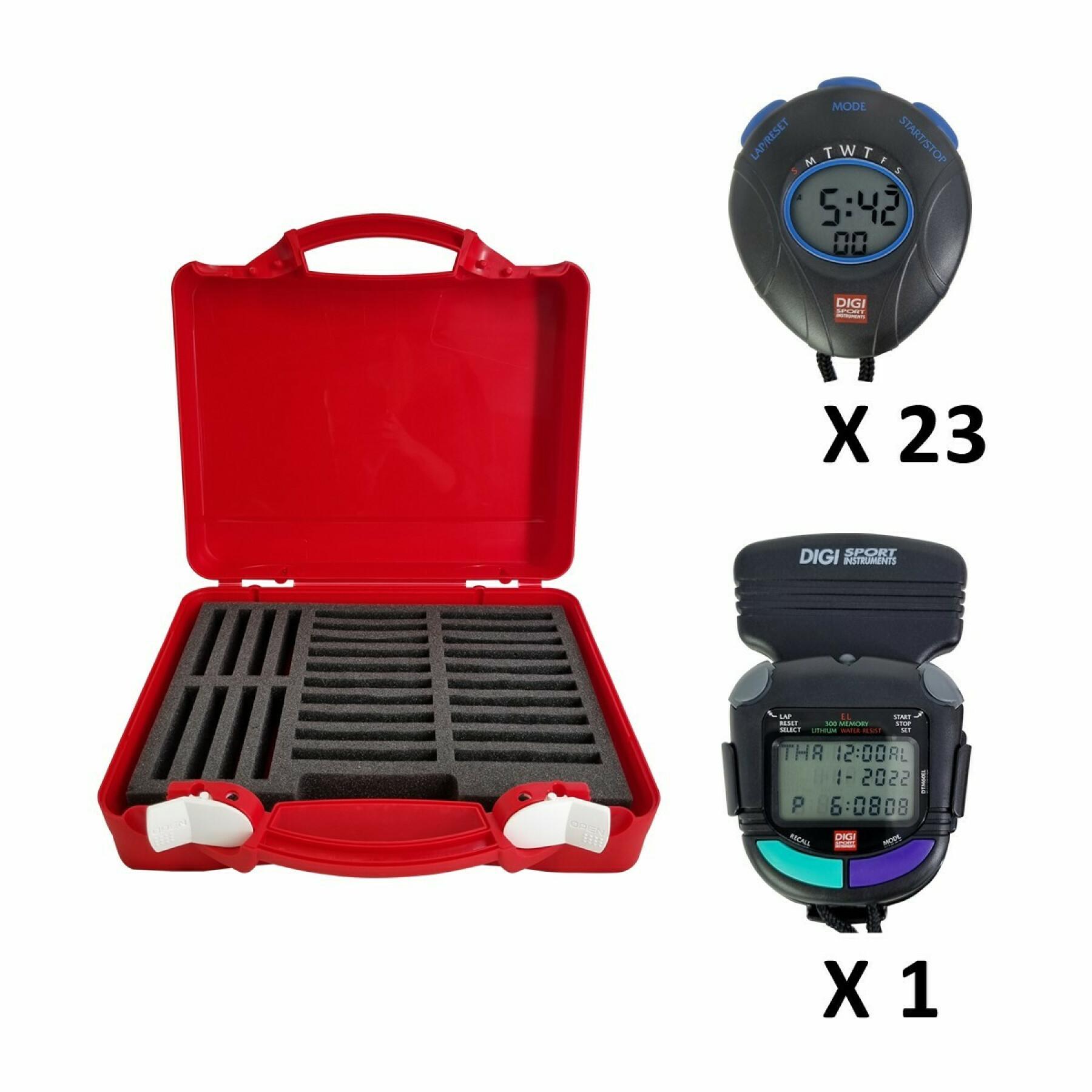 Uppsättning med 24 stoppur för lärare Digi Sport Instruments 23 DT1 et 1 DTM60EL