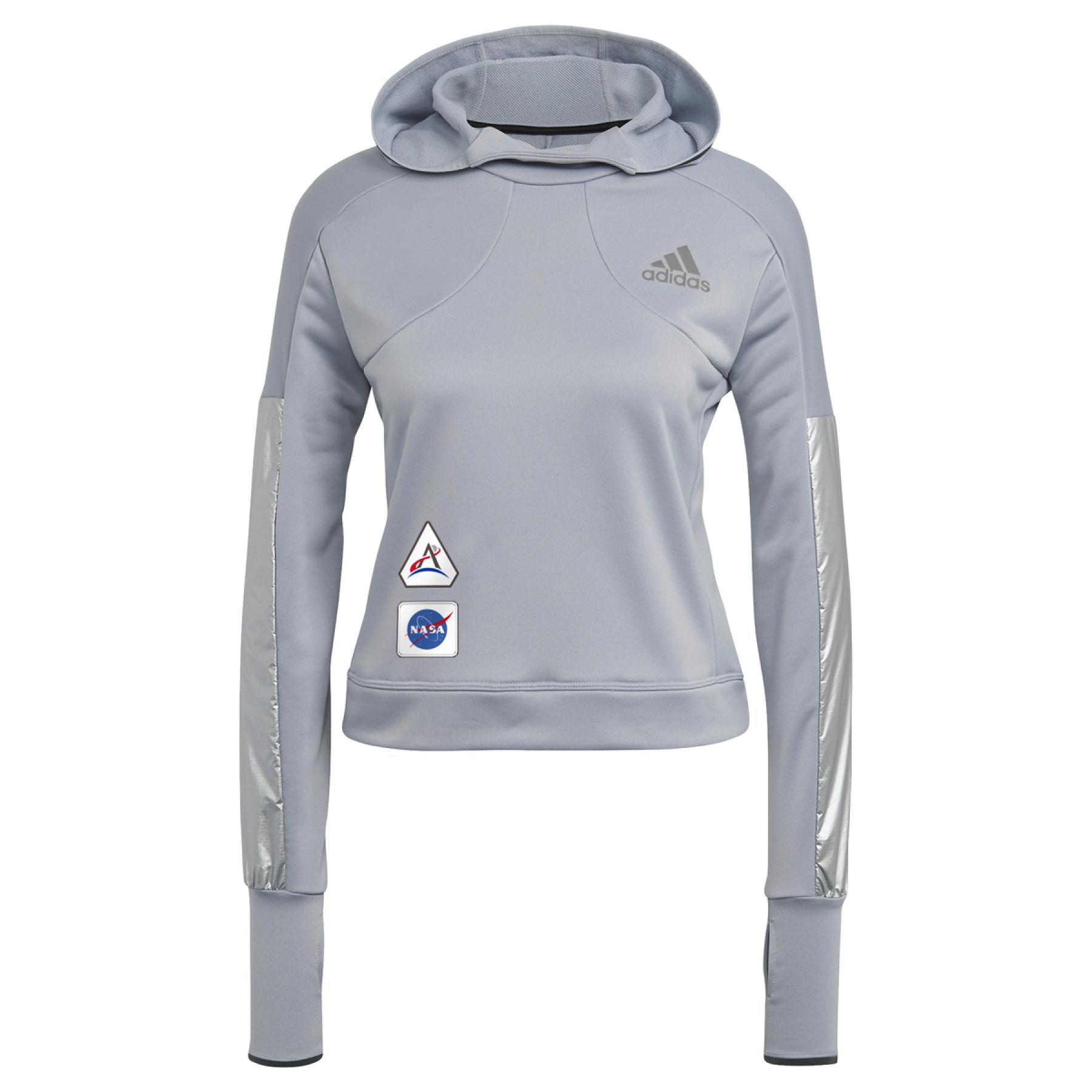 Sweatshirt med huva för kvinnor adidas Space Race