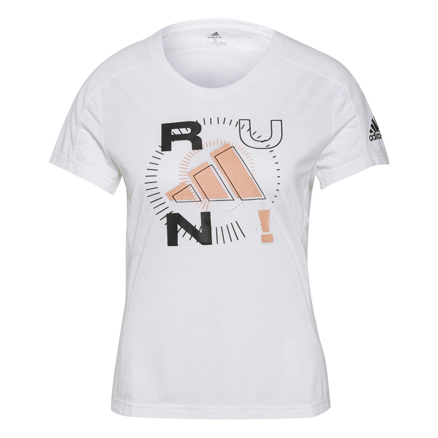 T-shirt för kvinnor adidas Run Logo