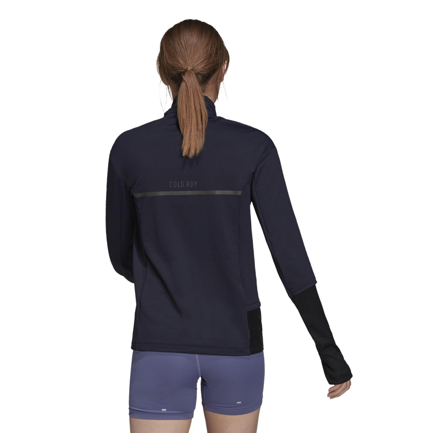 Sweatshirt för kvinnor adidas COLD.RDY Running Cover-Up