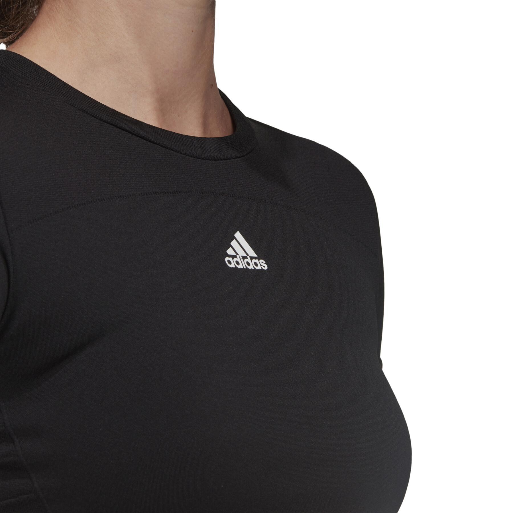 T-shirt för kvinnor adidas Aeroknit Seamless Fitted Cropped