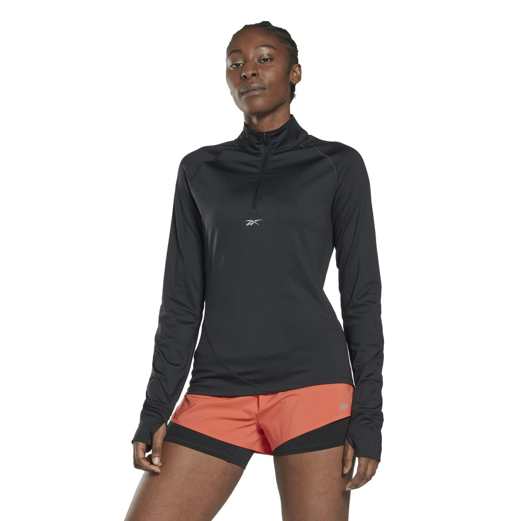 Sweatshirt med kvartsdragkedja för kvinnor Reebok Running
