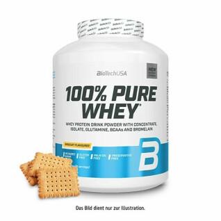 100% ren vassleprotein i burk Biotech USA - Biscuit - 2,27kg