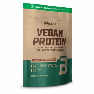 Förpackning med 4 veganska proteinpåsar Biotech USA - Chocolat-cannelle - 2kg