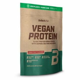 Förpackning med 4 veganska proteinpåsar Biotech USA - Fruits des bois - 2kg