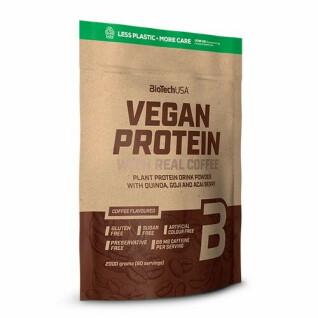 Förpackning med 4 veganska proteinpåsar Biotech USA - Café - 2kg