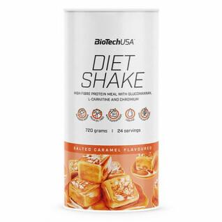 Förpackning med 6 proteinburkar Biotech USA diet shake - Caramel salé - 720g
