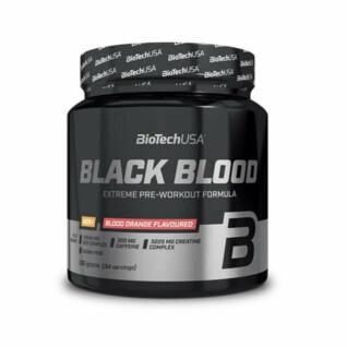 Förpackning med 10 burkar booster Biotech USA black blood nox + - Orange sanguine - 330g