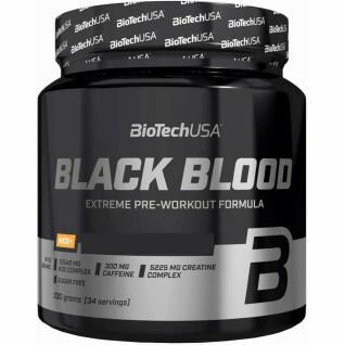 Förpackning med 10 burkar booster Biotech USA black blood nox + - Fruits tropicaux - 330g