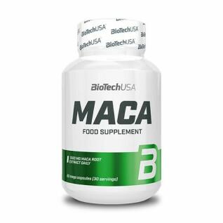 Förpackning med 12 vitaminburkar Biotech USA maca - 60 Gélul
