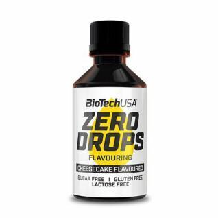 Förpackning med 10 snacksrör Biotech USA zero drops - Cheescake - 50ml