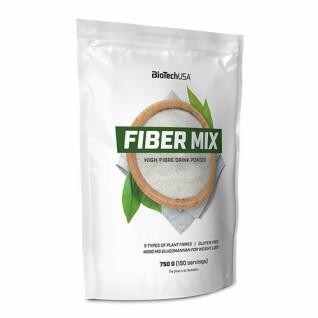 Förpackning med 10 påsar snacks med blandade fibrer Biotech USA - Neutre - 750g