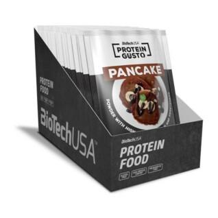 Förpackning med 17 portionspåsar med protein Biotech USA-gusto pancake - Chocolate