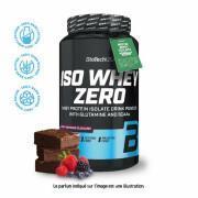 Förpackning med 6 proteinburkar Biotech USA iso whey zero lactose free - Brownie aux fruits rouges 908g