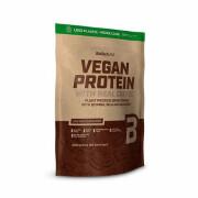Förpackning med 10 veganska proteinpåsar Biotech USA - Café - 500g