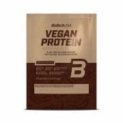 Förpackning med 50 veganska proteinpåsar Biotech USA - Café - 30g