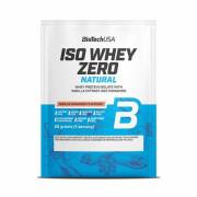 Förpackning med 50 laktosfria proteinpåsar Biotech USA iso whey zero - Vanille-cannelle - 25g