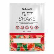 Förpackning med 50 proteinpåsar Biotech USA diet shake - Fraise - 30g