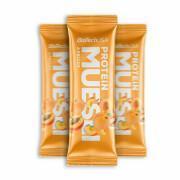 Förpackning med 28 snackboxar med protein Biotech USA muesli - Abricot