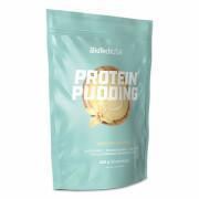 Förpackning med 10 snackpåsar med protein Biotech USA pudding - Chocolate - 525g