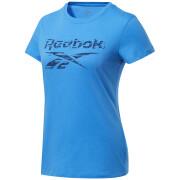 T-shirt för kvinnor Reebok Training Essentials Stacked Logo