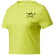 T-shirt för kvinnor Reebok TE OS Graphic- Crop