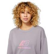 Sweatshirt med puffigt tryck för kvinnor New Balance Essentials